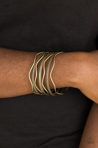 Zesty Zimbabwe - Brass  bracelet Paparazzi Accessories