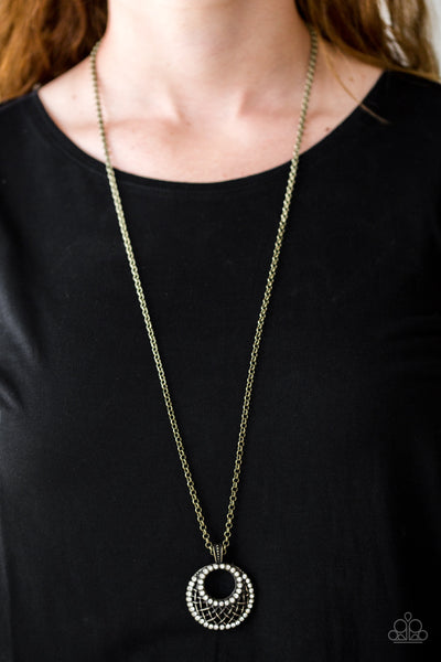 Net Worth - Brass necklace Paparazzi Accessories