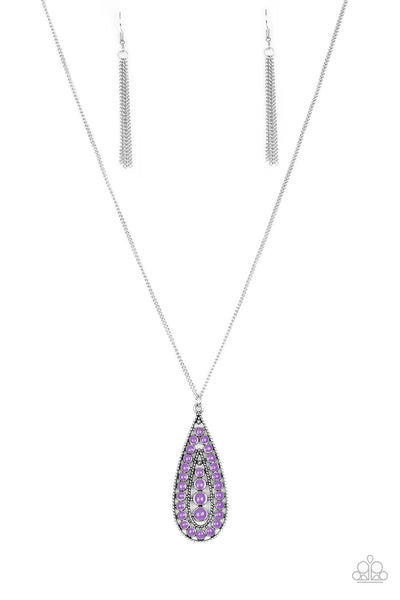 Tiki Tease - Purple necklace Paparazzi