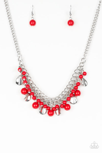 Summer Showdown - Red necklace Paparazzi Accessories