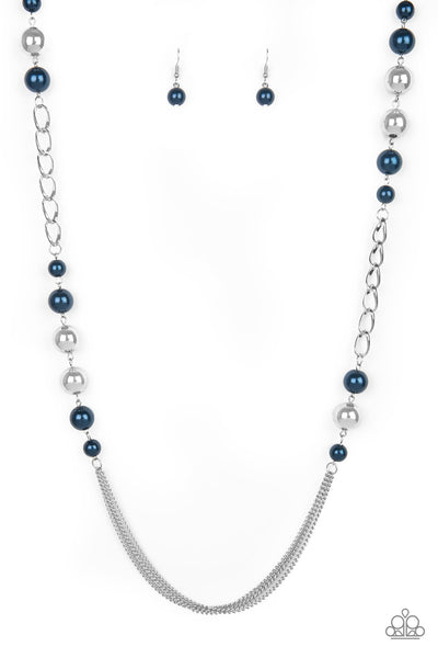 Uptown Talker - Blue pearl necklace Paparazzi