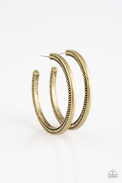 This Is My Tribe - Brass  earrings Paparazzi Accessories