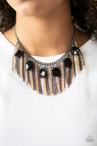 Vixen Conviction - Multi metal necklace Paparazzi