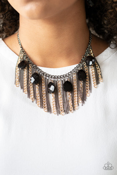 Vixen Conviction - Multi metal necklace Paparazzi