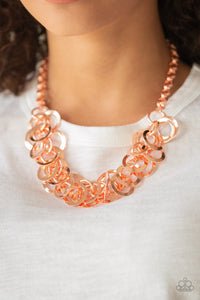 Ringing In The Bling - Copper necklace Paparazzi