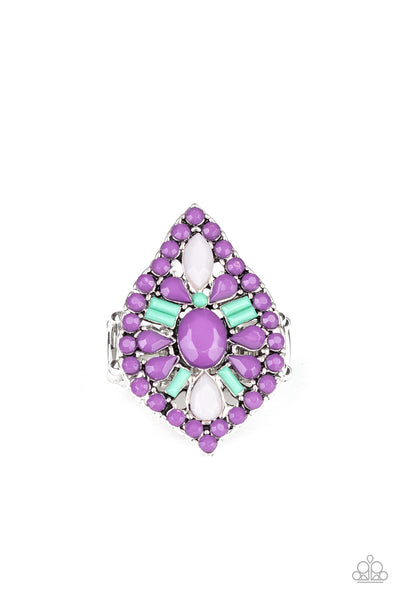 Jungle Jewelry - Purple  ring Paparazzi Accessories