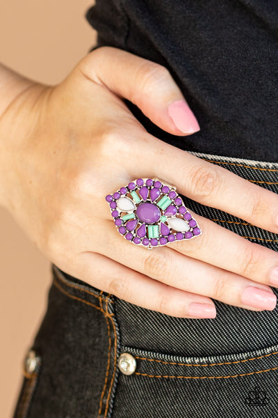 Jungle Jewelry - Purple  ring Paparazzi Accessories