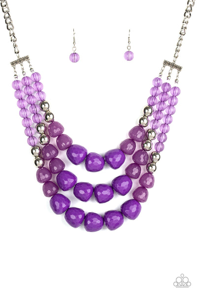 Forbidden Fruit - Purple necklace Paparazzi