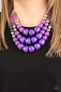 Forbidden Fruit - Purple necklace Paparazzi