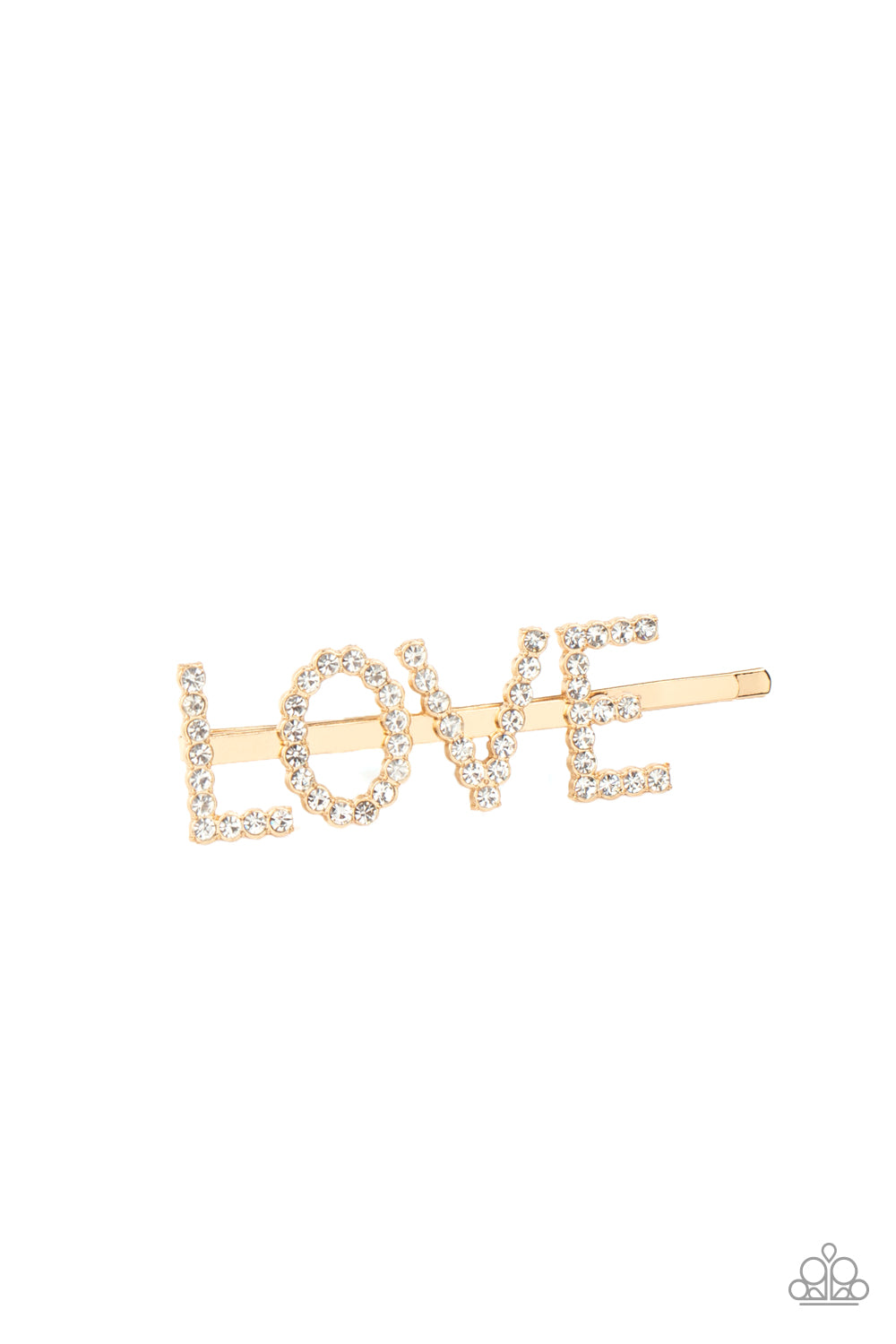 All You Need Is Love - Gold hair clip paparazzi