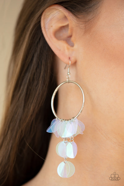 Holographic Hype - Multi earrings Paparazzi