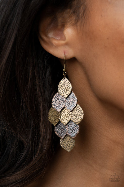 Loud and Leafy - Multi earrings Paparazzi Accessories
