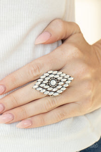 Incandescently Irresistible - White ring Paparazzi
