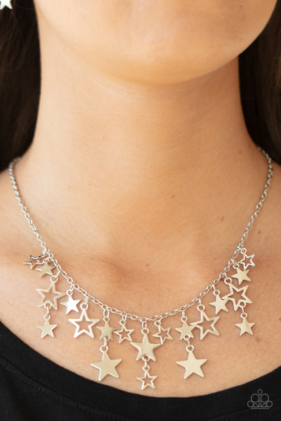 Stellar Stardom - Silver necklace Paparazzi