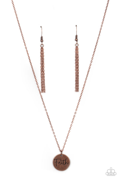 Choose Faith - Copper necklace Paparazzi Accessories