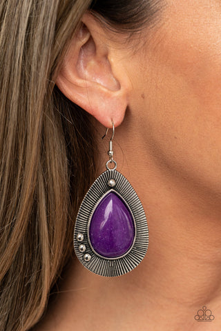 Western Fantasy - Purple earrings Paparazzi