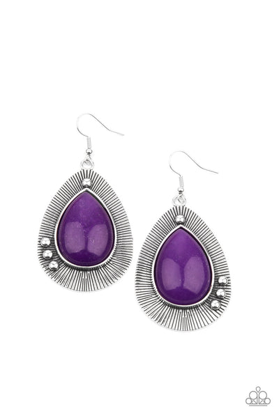 Western Fantasy - Purple earrings Paparazzi