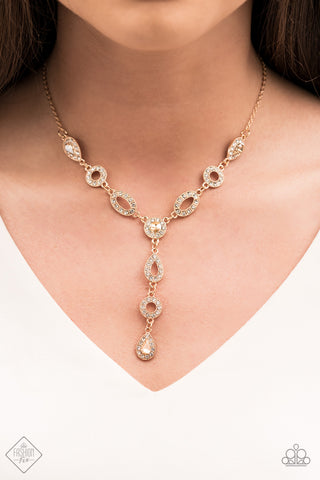 Royal Redux - Gold necklace Paparazzi