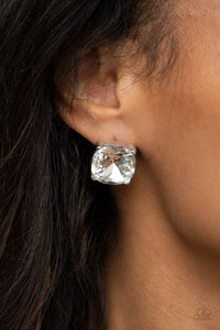 Royalty High - White earrings Paparazzi