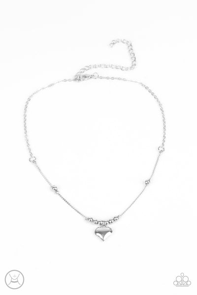 Casual Crush - Silver necklace Paparazzi Accessories