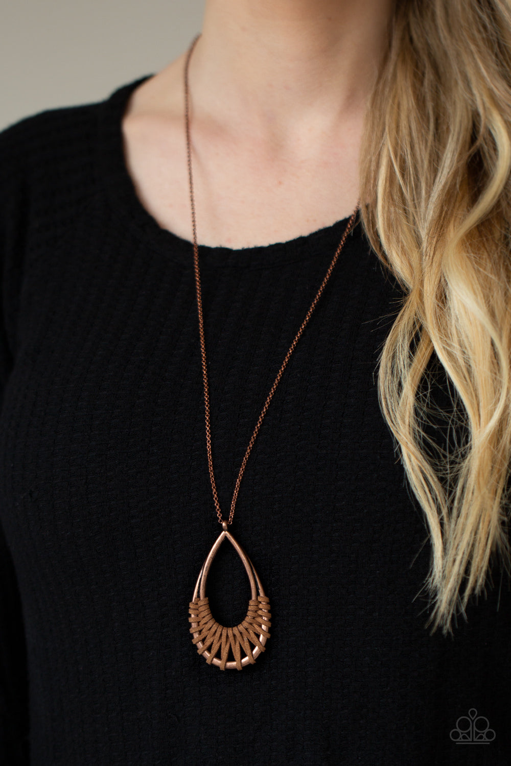 Homespun Artifact - Copper necklace Paparazzi