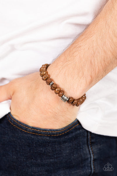 Natural State of Mind - Brown bracelet Paparazzi Accessories