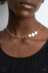 Dont Get Bent Out Of Shape - Copper choker necklace Paparazzi
