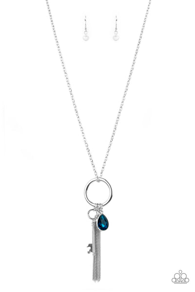 Unlock Your Sparkle - Blue necklace Paparazzi