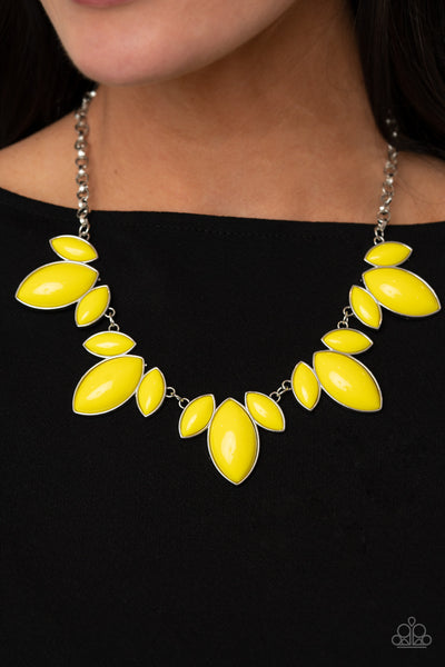 Viva La Vacation - Yellow necklace Paparazzi Accessories