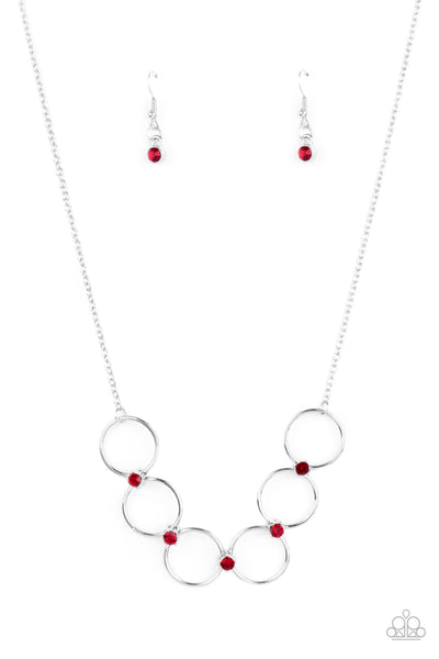 Regal Society - Red necklace Paparazzi Accessories