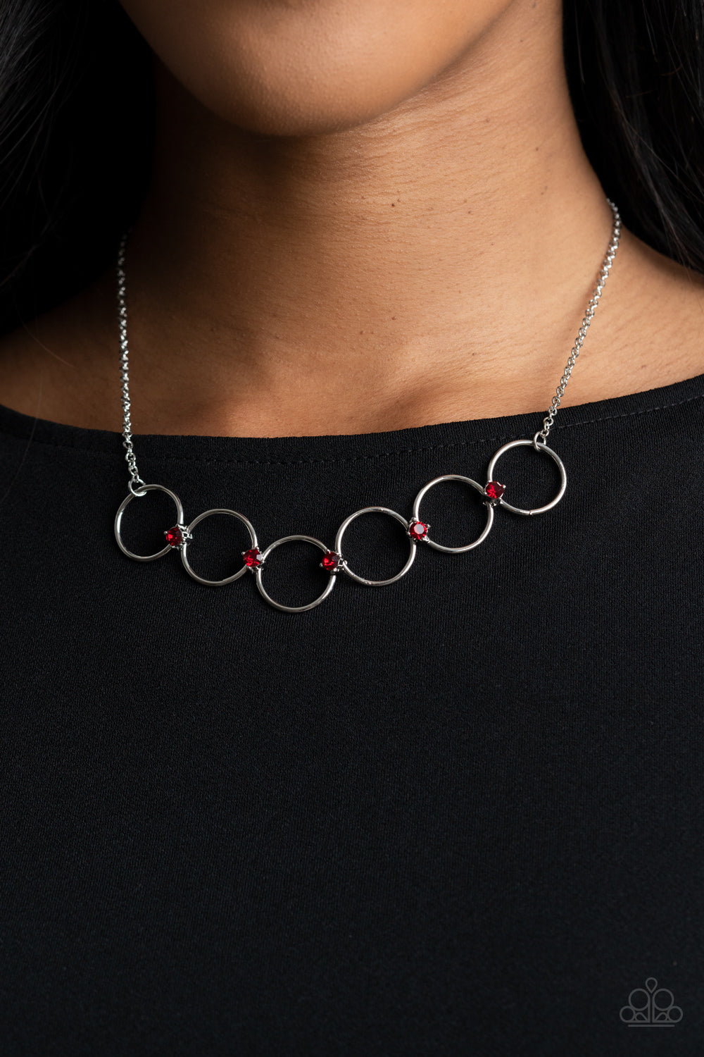 Regal Society - Red necklace Paparazzi Accessories