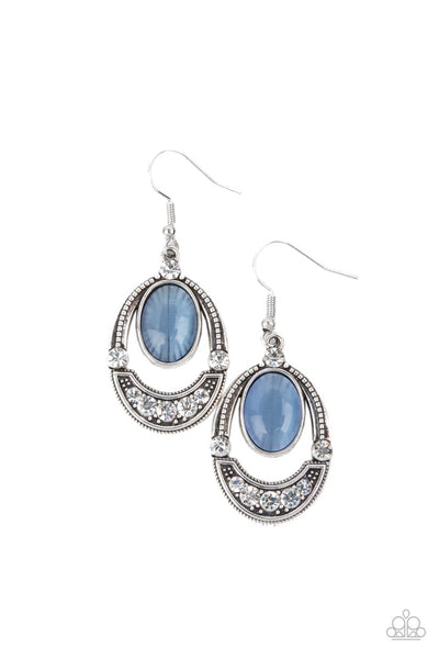 Serene Shimmer - Blue earrings Paparazzi