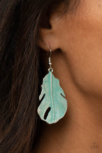 Heads QUILL Roll - Blue earrings Paparazzi
