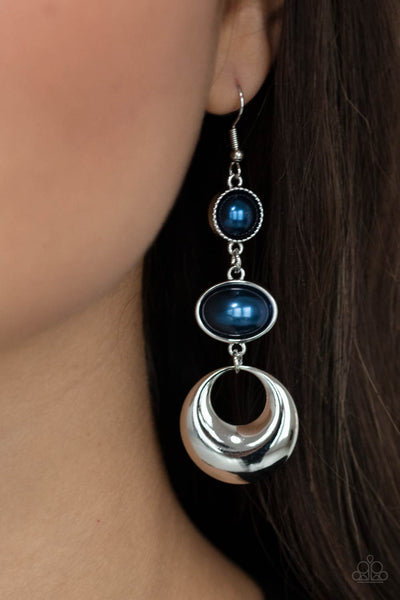 Bubbling To The Surface - Blue earrings Paparazzi