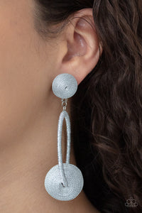 Social Sphere - Silver earrings Paparazzi Accessories