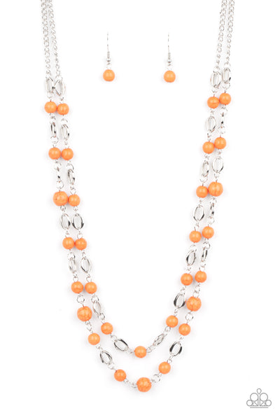 Essentially Earthy - Orange necklace Paparazzi