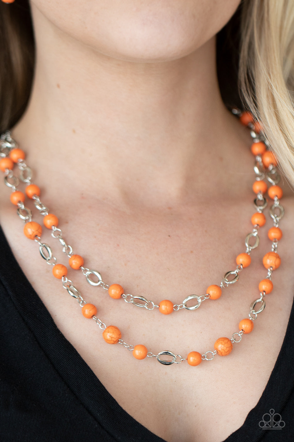 Essentially Earthy - Orange necklace Paparazzi