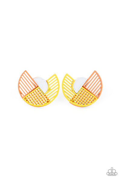 It’s Just an Expression - Yellow earrings Paparazzi Accessories