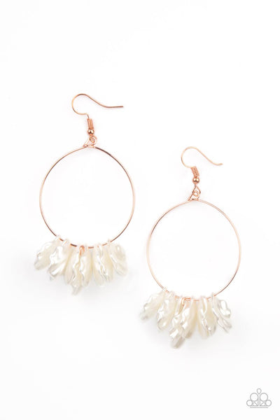 Sailboats and Seashells - Copper earrings Paparazzi