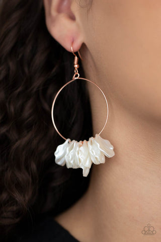 Sailboats and Seashells - Copper earrings Paparazzi