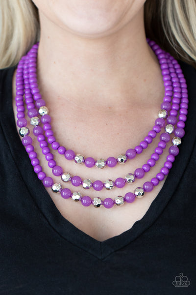 STAYCATION All I Ever Wanted - Purple necklace Paparazzi