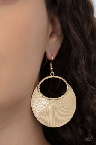 Fan Girl Glam - Gold earrings Paparazzi