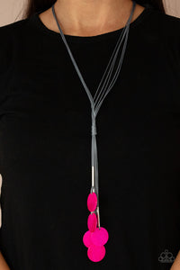 Tidal Tassels - Pink necklace Paparazzi