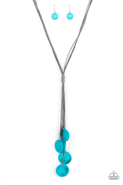 Tidal Tassels - Blue necklace Paparazzi