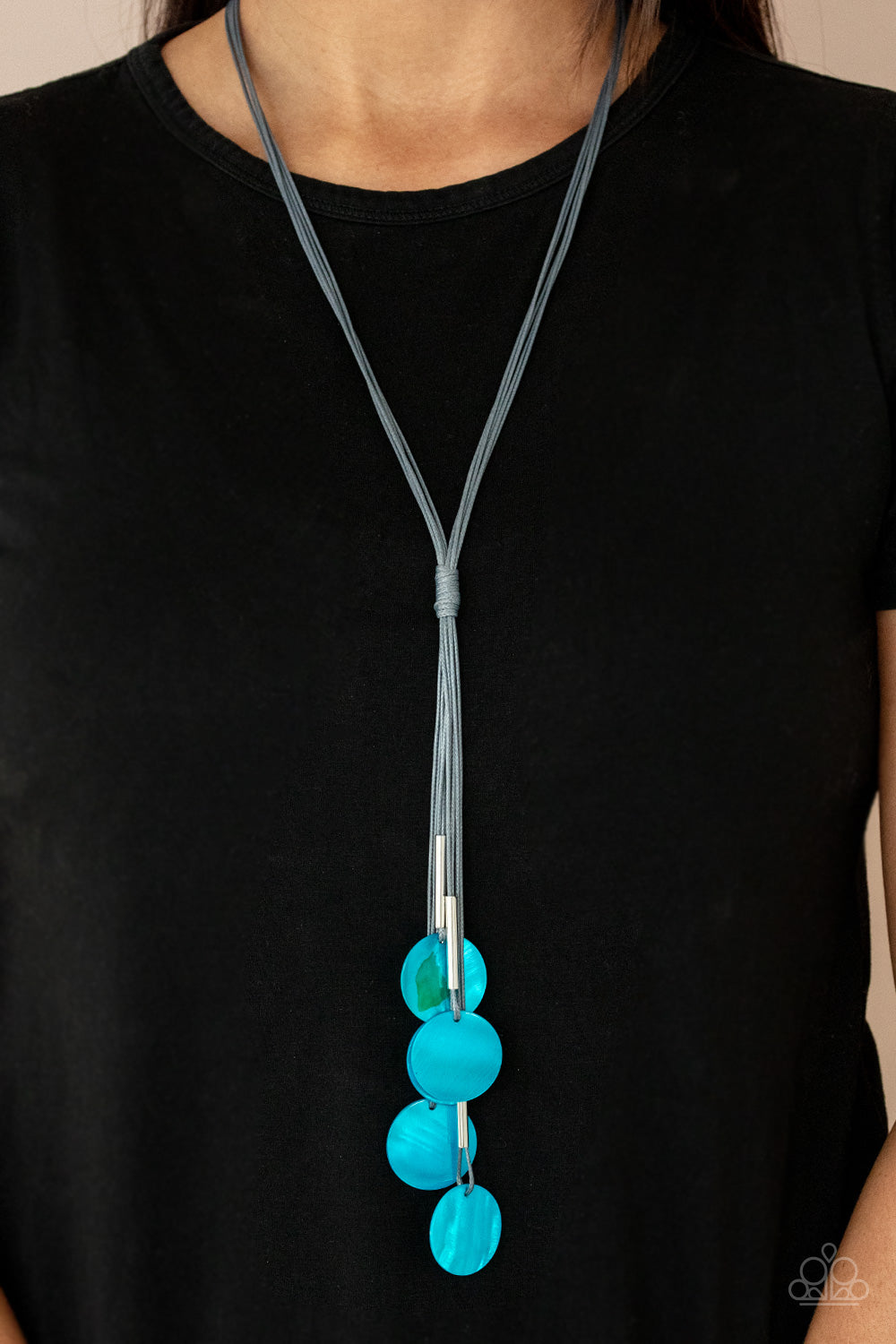 Tidal Tassels - Blue necklace Paparazzi