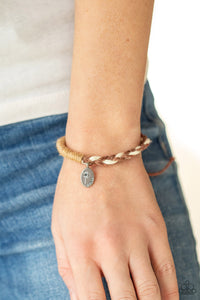Perpetually Peaceful - Brown bracelet Paparazzi Accessories