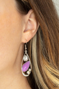 Harmonious Harbors - Purple earrings Paparazzi