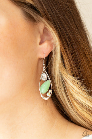 Harmonious Harbors - Green earrings Paparazzi