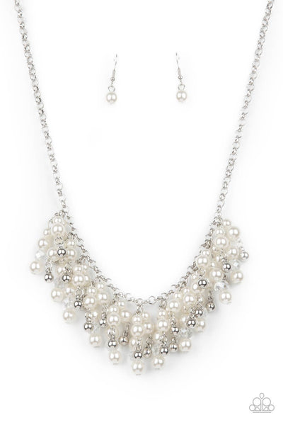 Champagne Dreams - White pearl necklace Paparazzi Accessories