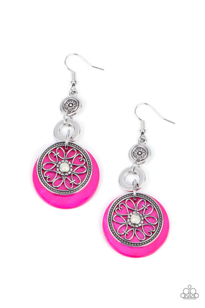 Royal Marina - Pink earrings Paparazzi